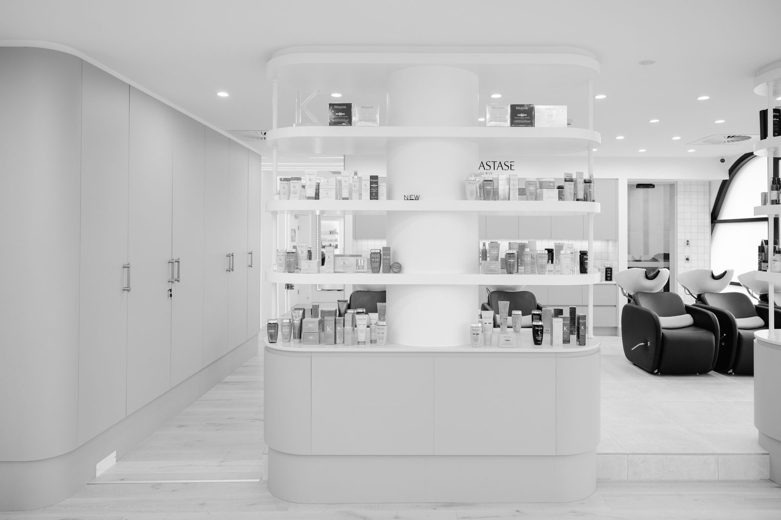 Axis Salon retail wall