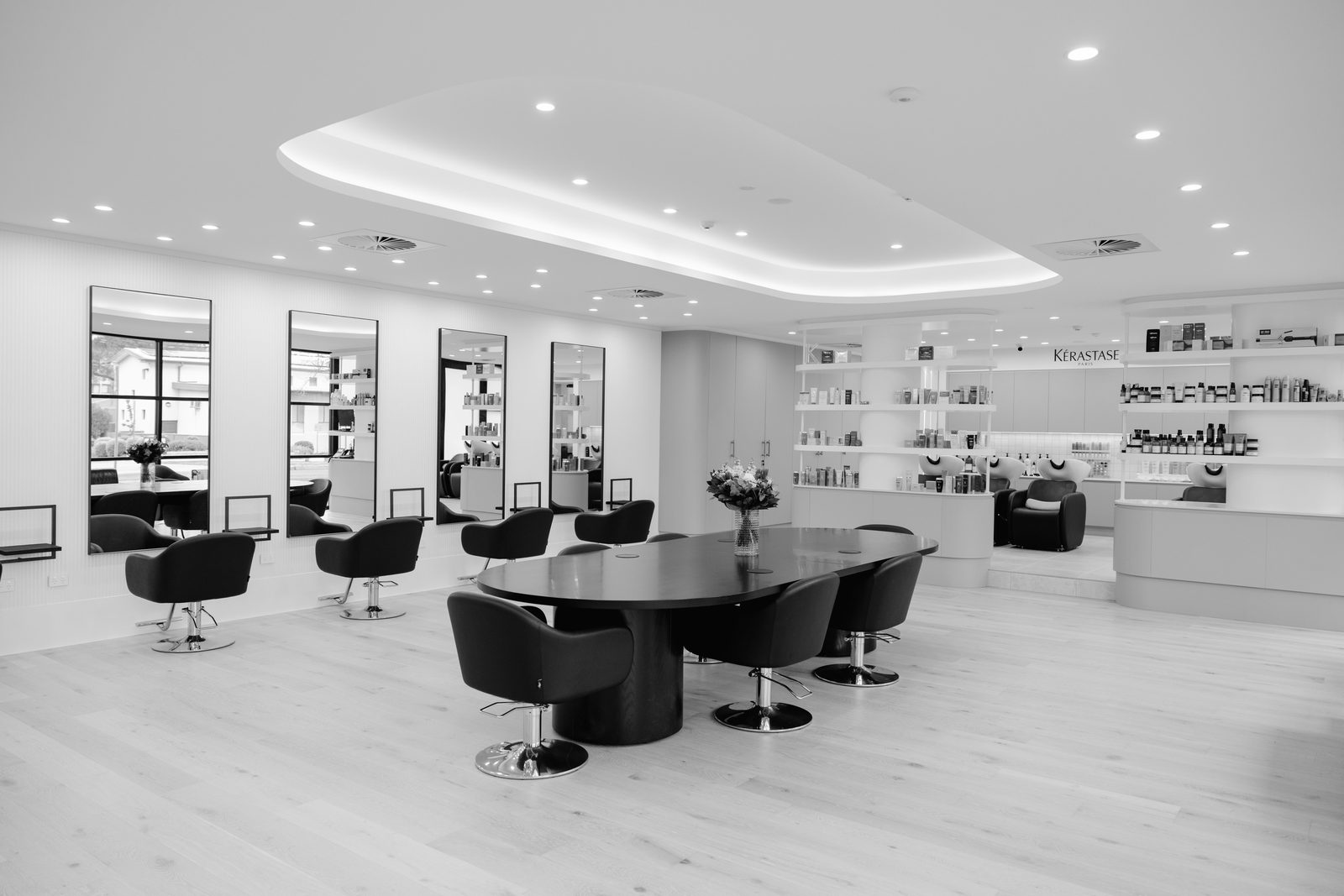 Axis Salon styling stations